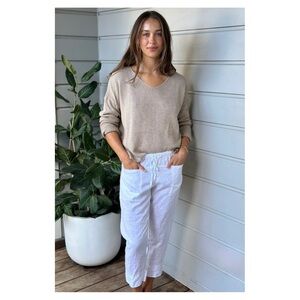 FROCKK • Darcy Linen Pant in White